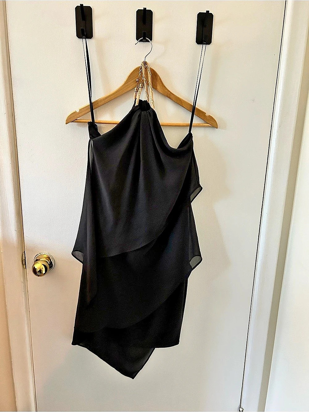 Asymmetrical Black Dress Like New